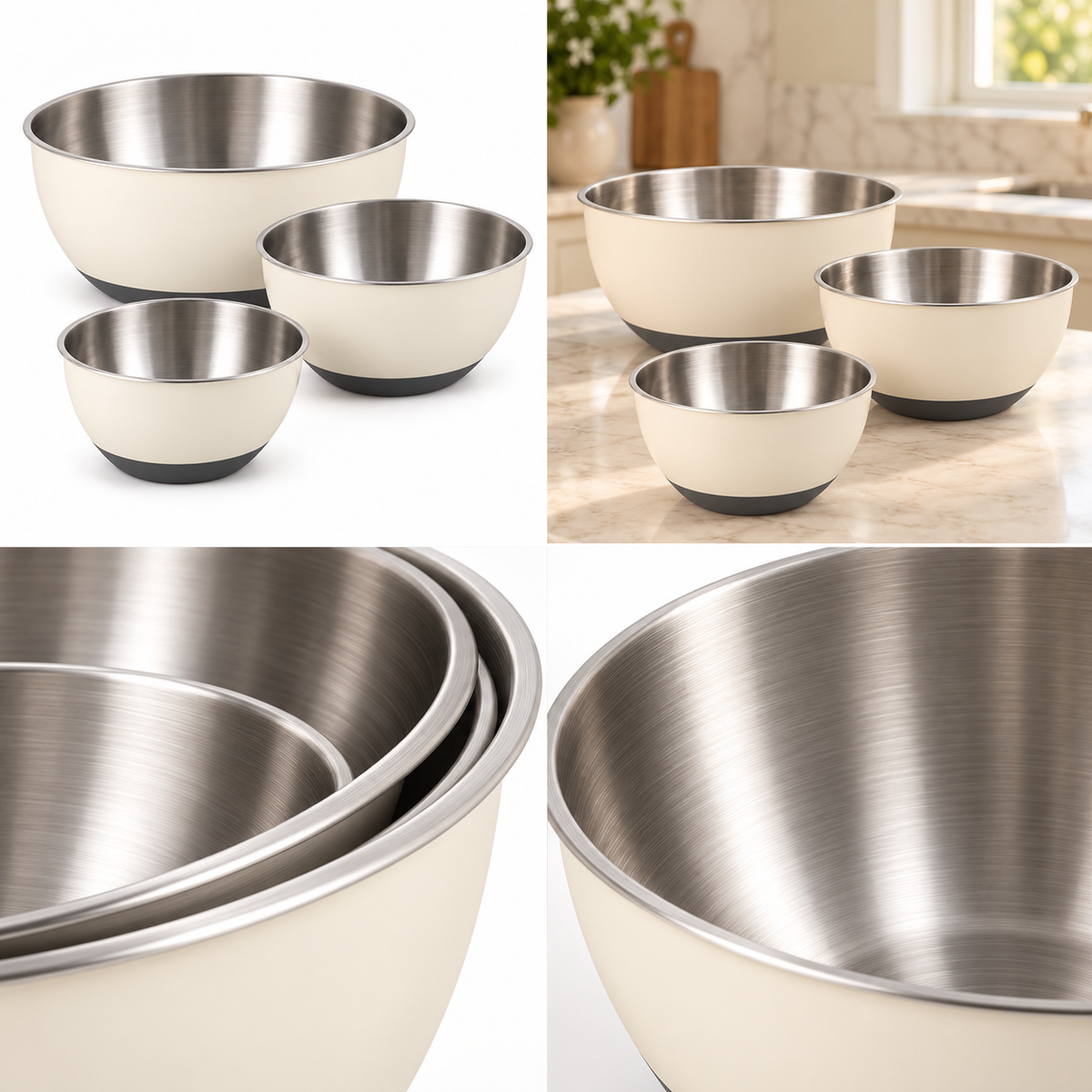 MixHaven 3-Piece Nesting Bowl Set
