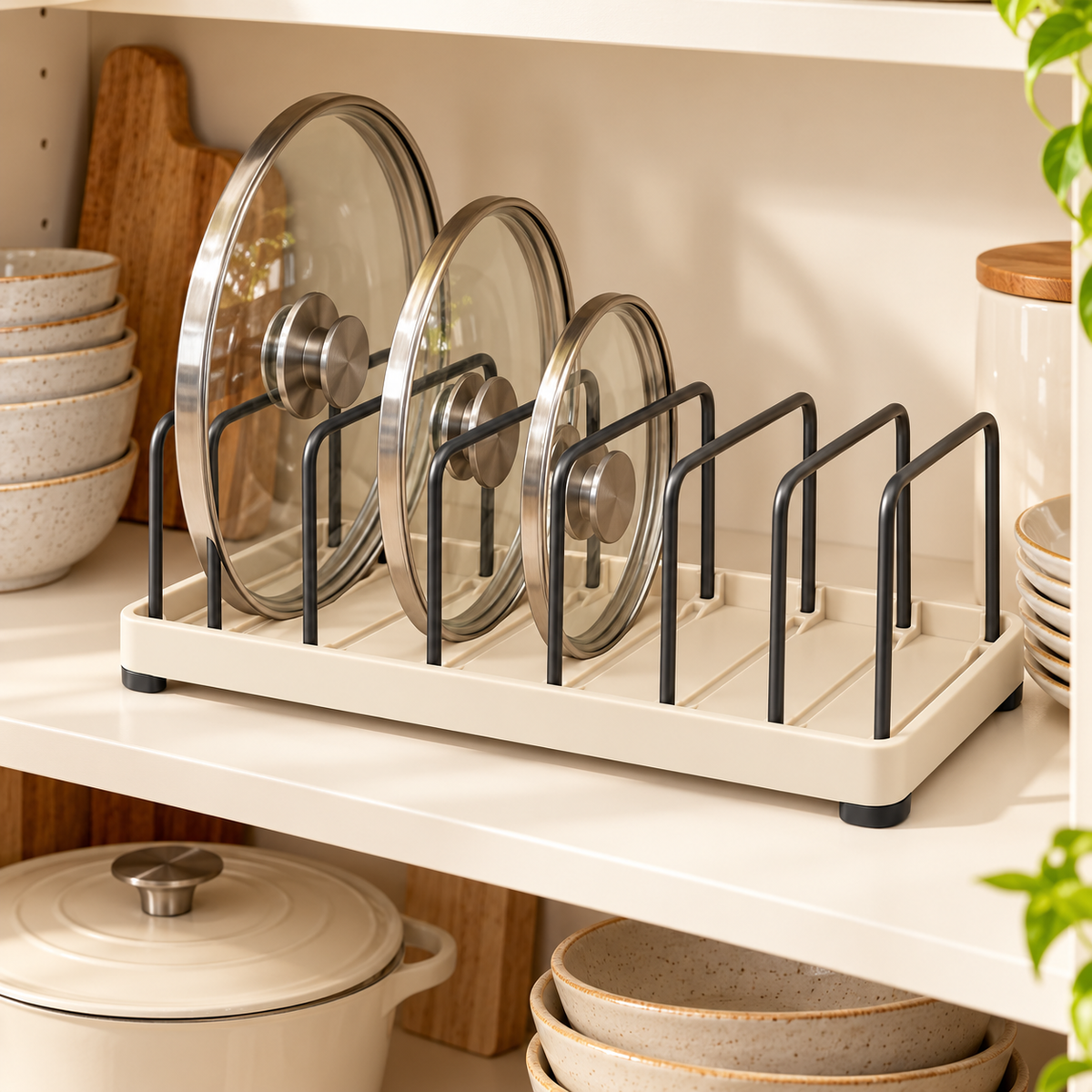 LidAlign Adjustable Pot Lid Rack